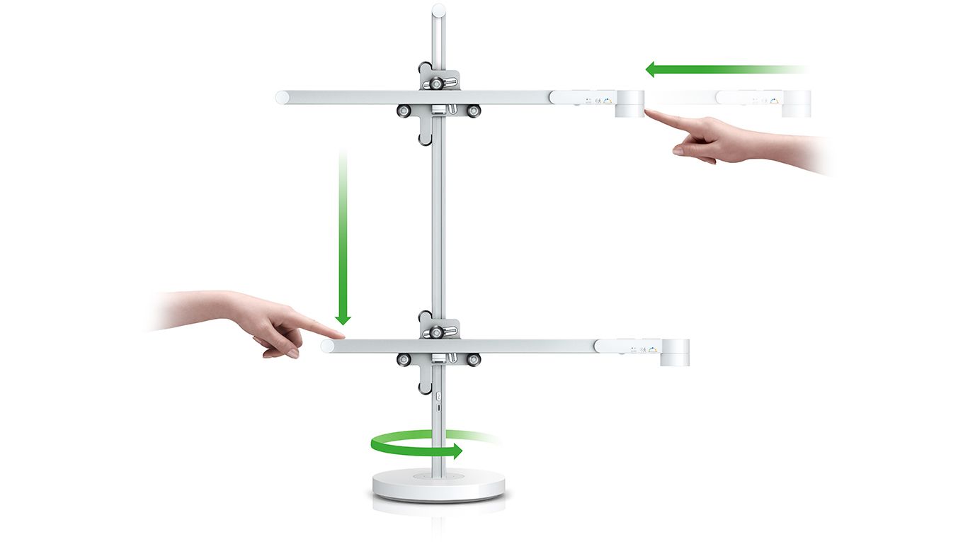 Dyson Solarcycle desk (White/Silver) | Dyson